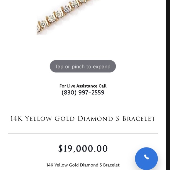 14K Yellow Gold & Diamond Tennis S Bracelet - Picture 4 of 8